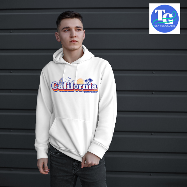 Premium Quality Hoodie California Summer Paradise Printed Male Hoodie