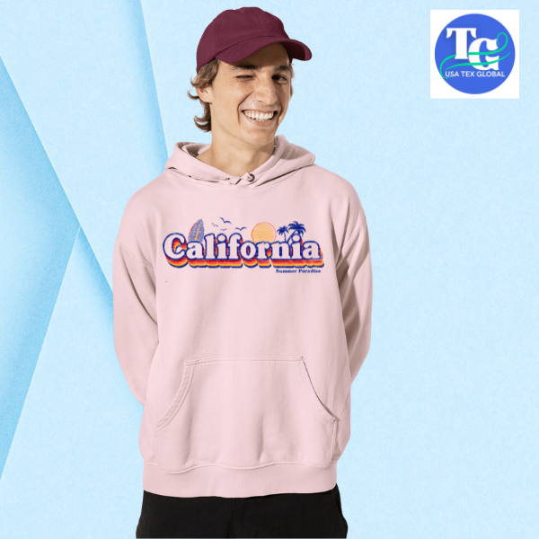 Premium Quality Hoodie California Summer Paradise Printed Male Hoodie