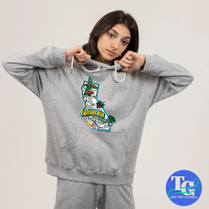 California Maps Printed Female Hoodie (HF3)
