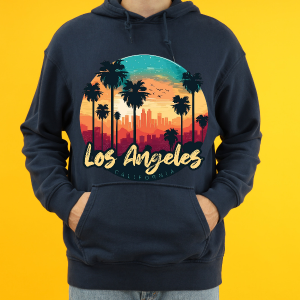 Los Angeles California Printed Male Hoodie (HM4)