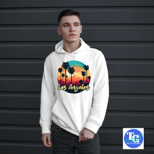 Los Angeles California Printed Male Hoodie (HM4) - Image 4