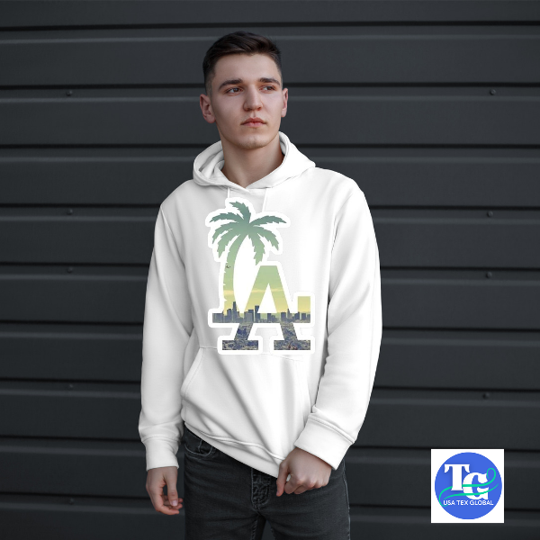 Men's LA printed hoodie