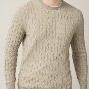 Men’s cable design sweater