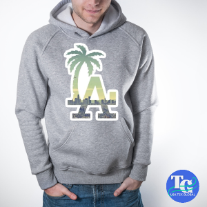 Men's LA printed hoodie