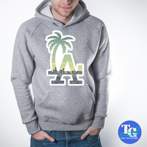 Men's LA printed hoodie