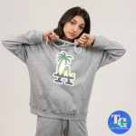 Ladies printed hoodie