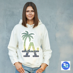 Ladies printed hoodie