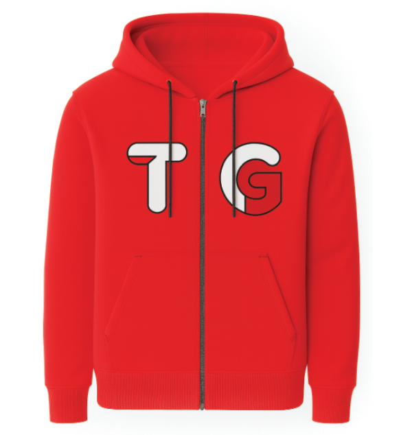 mens zipper applique hoodie