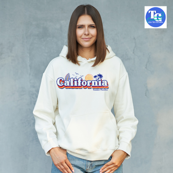 Premium Quality Hoodie California Summer Paradise Printed Female Hoodie