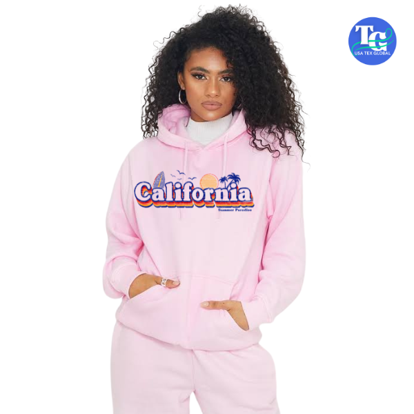 Premium Quality Hoodie California Summer Paradise Printed Female Hoodie Premium Quality Hoodie California Summer Paradise Printed Female Hoodie