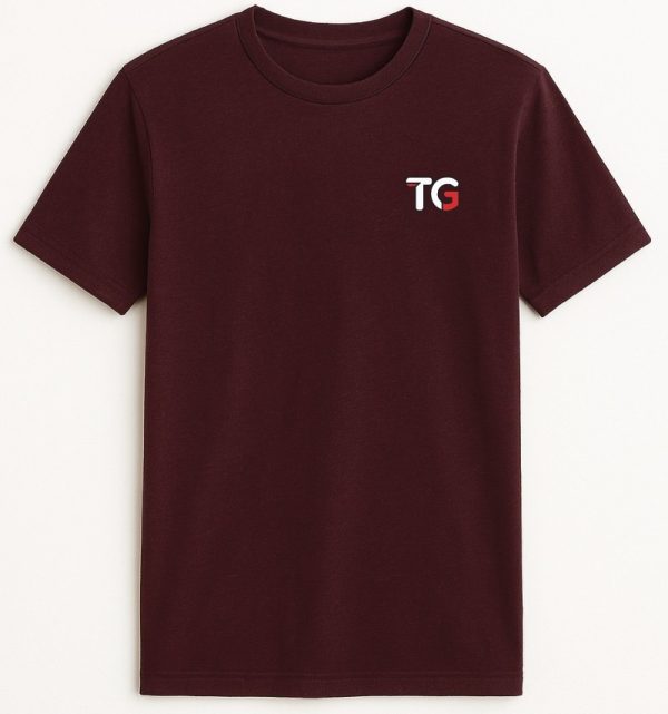 :Men's cotton mauve wine color t-shirt Men's cotton t-shirt